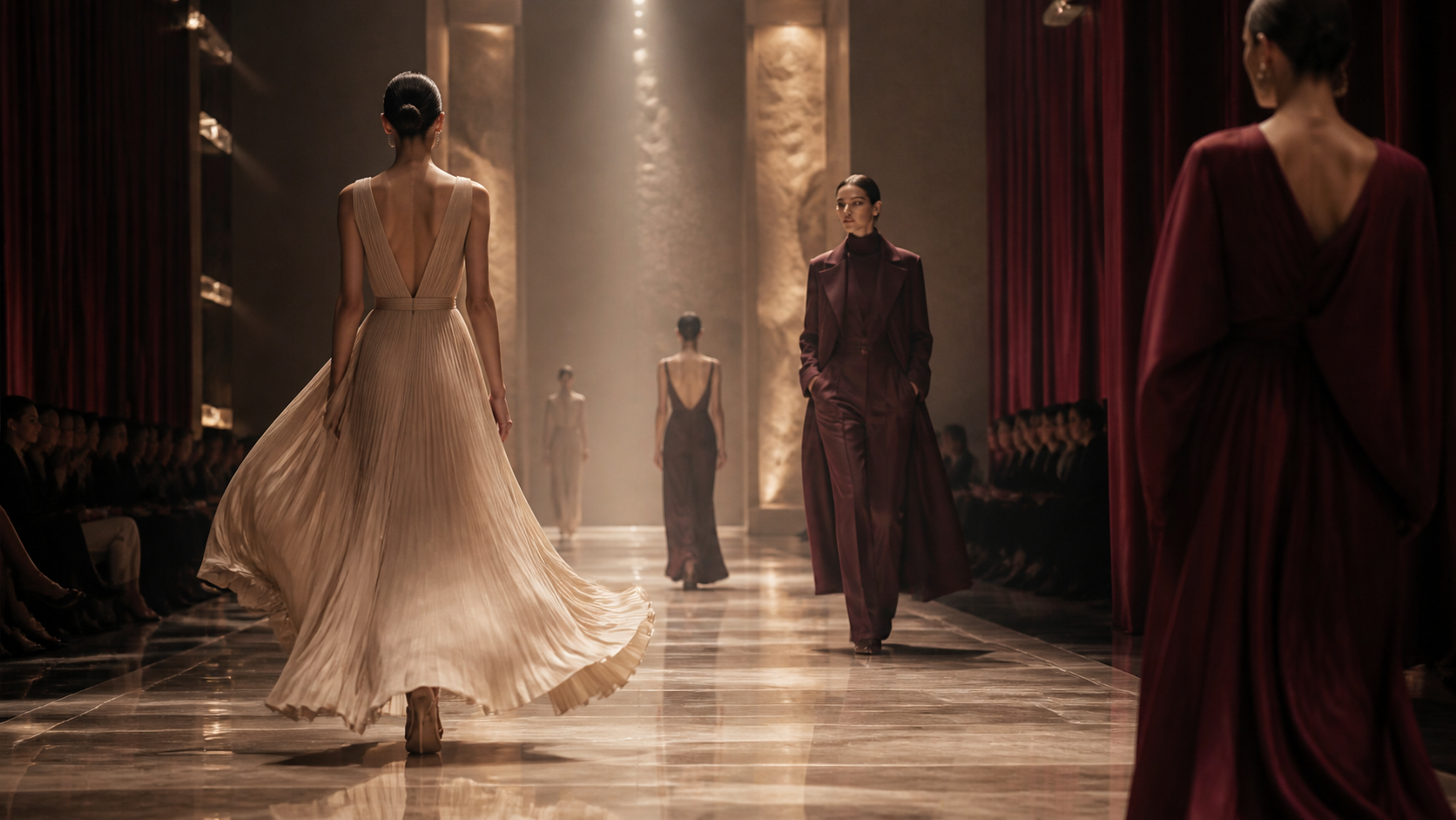 Fashion-led runway and design atmosphere